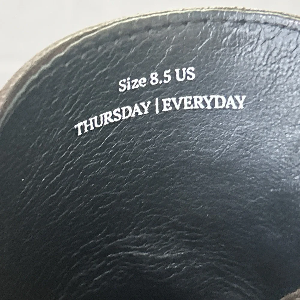 Thursday Boot Company Captain Lace Up Brown‎ Leather Cap Toe Men's 8.5 Handmade